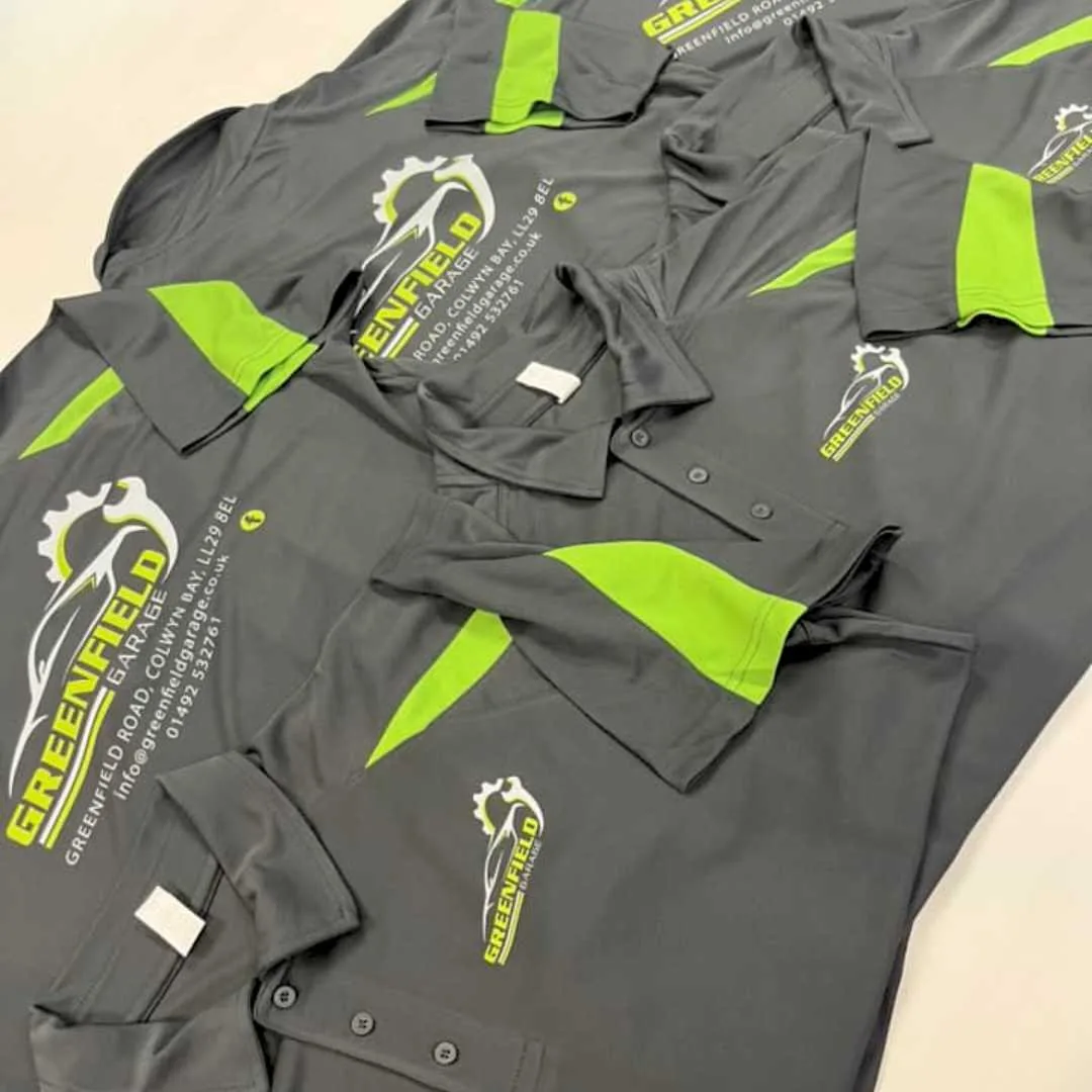Branded polo shirts with company logo for teams — polo shirt printing Romford